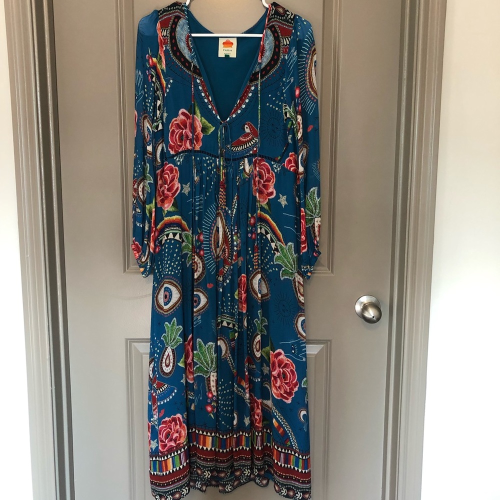 Farm Rio Anthropologie Maxi Midi Dress